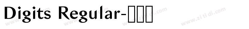 Digits Regular字体转换 Digits Regular字体转换